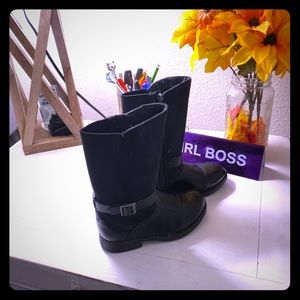 Girls black Oshkosh boots